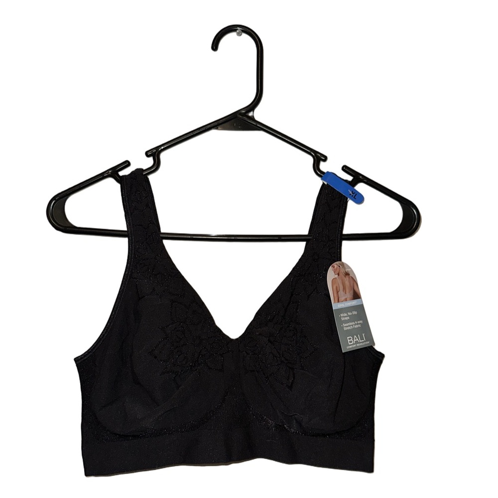 Bali Elegant Black Floral Bra